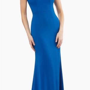 Carmen Marc Valvo Royal Blue Maxi Dress